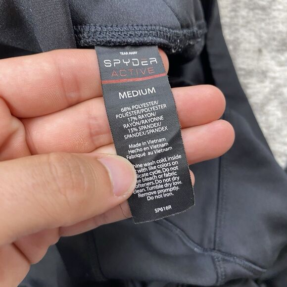 Spyder Leggings Active Black Pull On Stretch Women's Pants Size Medium - Picture 6 of 7